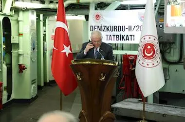 Cumhurbaşkanımız Sn. Recep Tayyip Erdoğan, Denizkurdu Tatbikatı’na Katılan Personele Seslendi