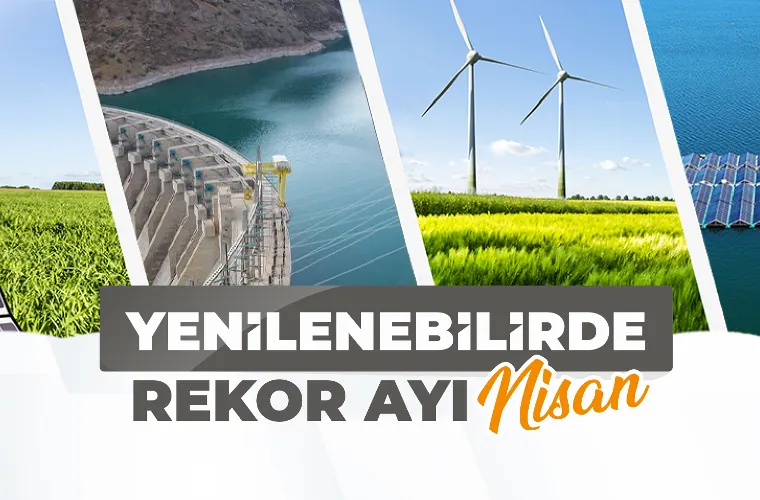 Nisan’da Güneş ve Rüzgar Kaynaklı Elektrik Üretimi Rekor Kırdı