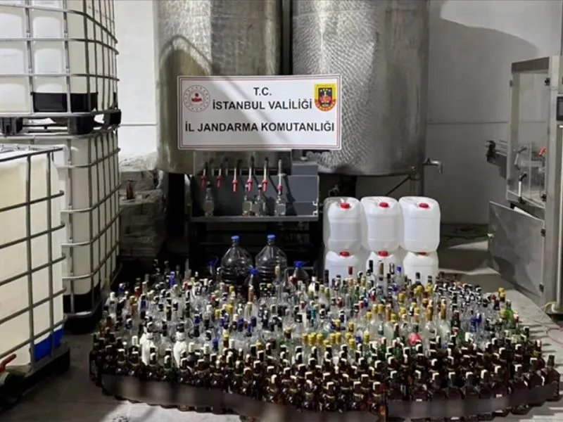 50 Bin 105 Litre Sahte Alkol ve Etil Alkol Ele Geçirildi