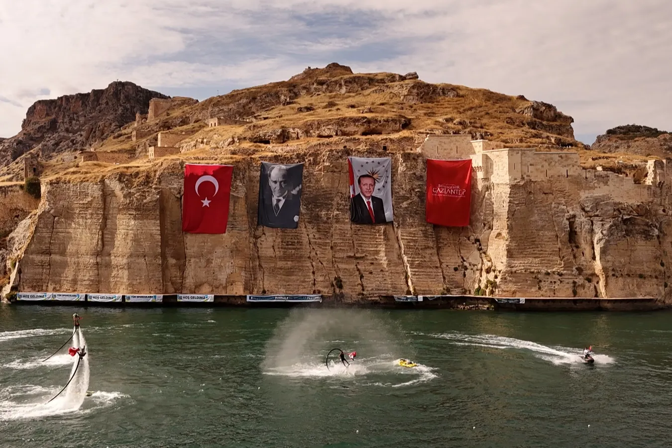 Gaziantep Rumkale su sporları etkinliği nefes kesti