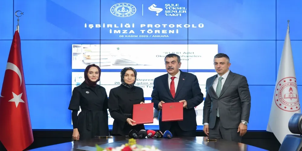 MEB İLE ŞULE YÜKSEL ŞENLER VAKFI ARASINDA İŞ BİRLİĞİ PROTOKOL