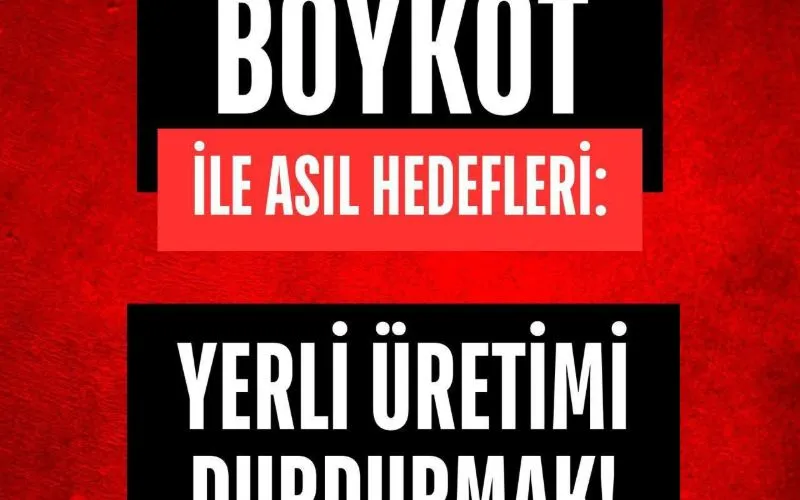 İçişleri Bakanımız Sayın Ali Yerlikaya; Gençleri Sokaklara Çağırıp İç Karışıklık Çıkarmaya Çalışanlar; Şimdi de ‘’Boykot Çağrısı’’ Yapıyorlar